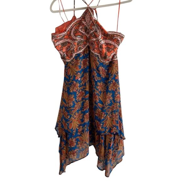 Anthropology Freya Halter Applique Mini Dress Size 12 - Picture 5 of 13